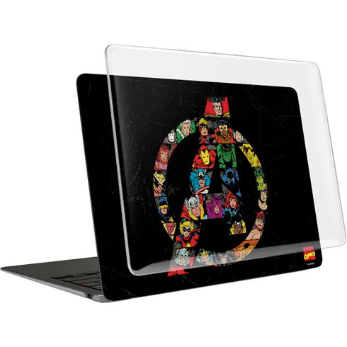 Marvel Classic Comics Avengers Logo MacBook Air 15in (2023-2025) Case plus Skin